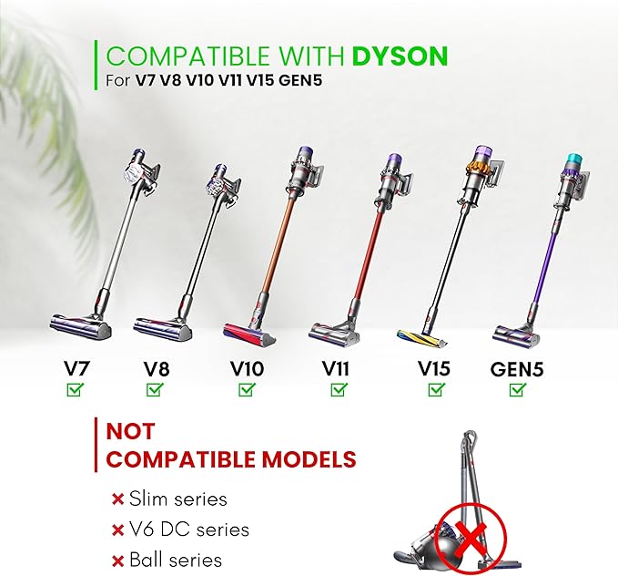 For Dyson Specialized Vacuum Brush Attachments for Car Detailing, Figurines, Funiture, Displays: Traceless Dust Brush, Premium Horsehair Dusting Brush Vacuum Accessories for V7 V8 V10 V11 V15