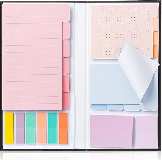 Mr. Pen- Sticky Notes Set, 410 Pack, Pastel Macaron Divider Sticky Notes, Planner Sticky Note Dividers Tabs
