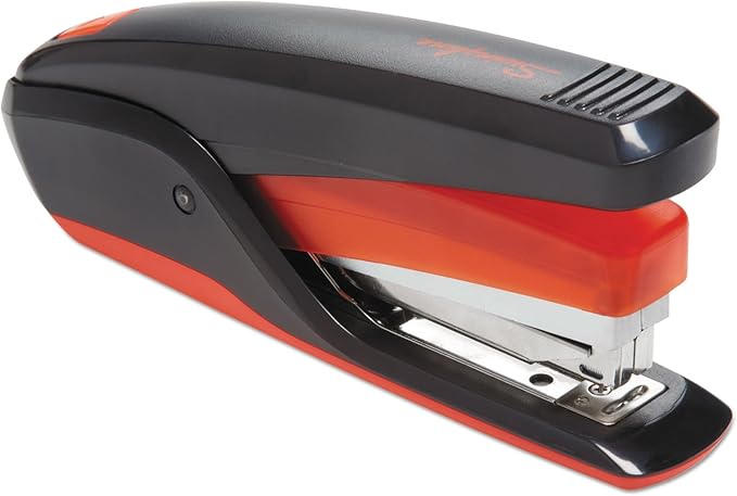 Swingline Stapler, Quick Touch Reduced Effort Stapling, Full Strip, 20 Sheets, Black/Red (S7064507)