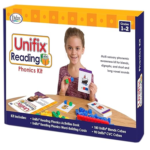 Didax Unifix Reading Phonics Activity Kit, Grades 1 to 2