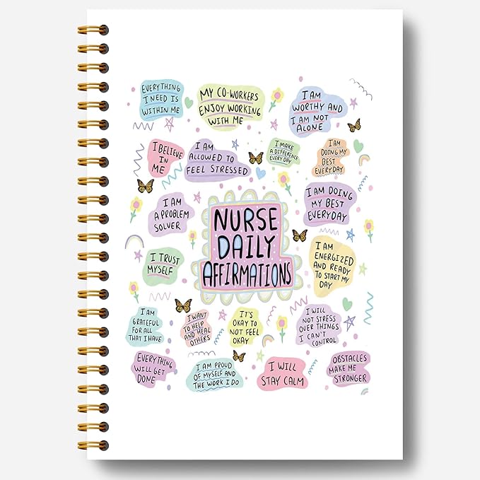 Guymn Nurse Notebook Journal, Nurse Appreciation Gifts, Nursing Notebook, Nursing Medical Gifts Hardcover Spiral Notebooks 5.5x8.3 Inch