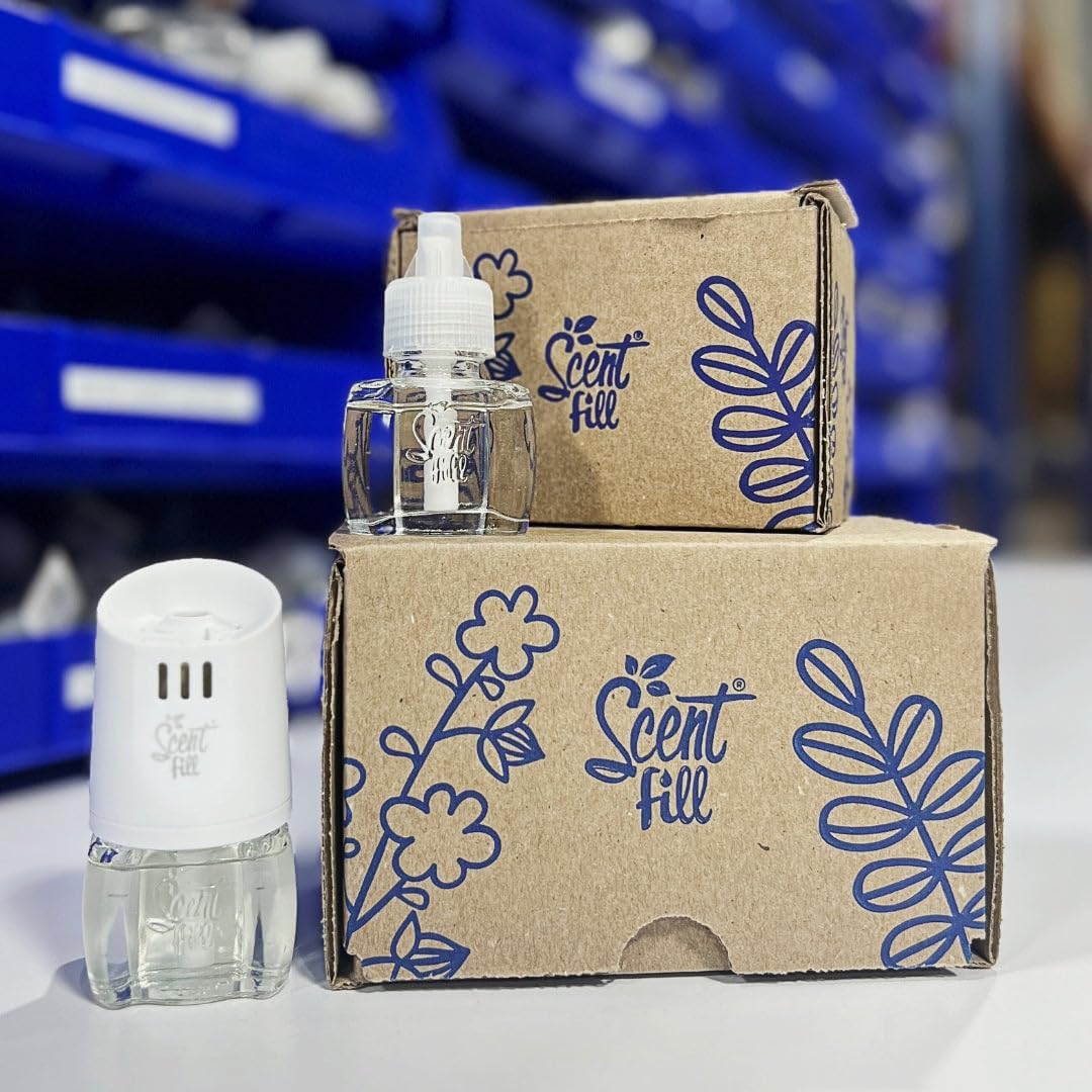 Scent Fill 100% Natural Eucalyptus Spearmint Plug in Air Freshener, Scented Oil Refills, 3 Refills