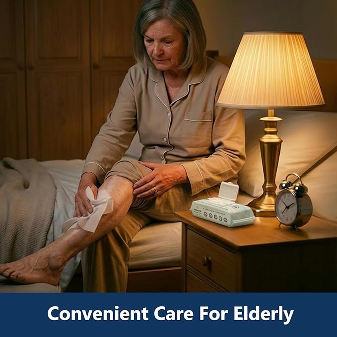 Adult Wipes For Elderly - 8"x13" Extra Large & Soft Wet Wipes for Adults Bathing No-Rinse Incontinence & Cleansing - Disposable Washcloths, Vitamin E & Aloe Infused 720ct (12 Packs of 60)