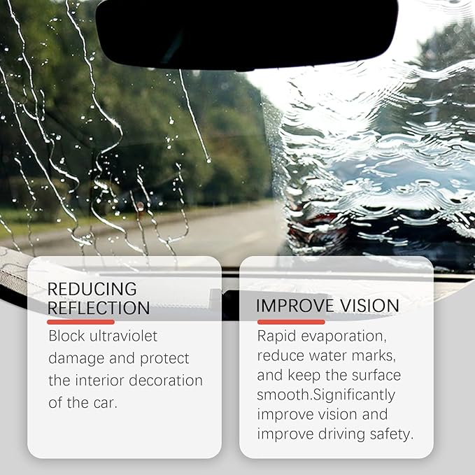 Automotive Oil Film Cleaning Brush for Car Windows, Glass Cleaning Board, Car Windshield Cleaner, Suitable for Windshield Glass Oil Film Remover (1, Red-black) (1, Red-white)