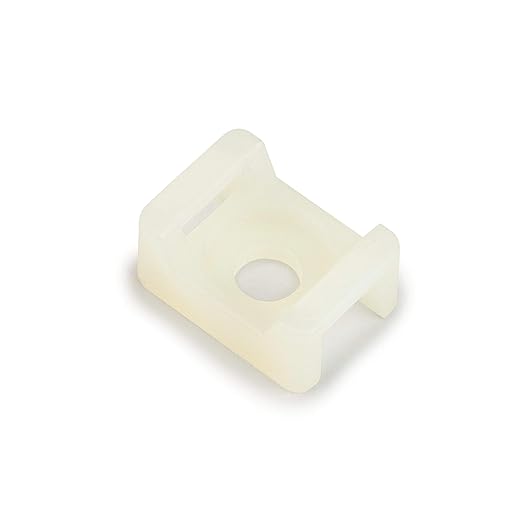 3M Cable Tie Mounting Base CTB75X75NTA-C, 4-way Adhesive Mount