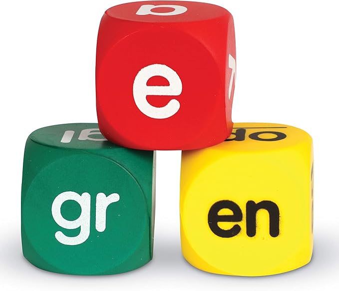 Learning Resources Phonics Cubes Class Set - Alphabet and Words Letter Recognition, ABC Classroom Must Haves, Teacher Supplies, Speech Materials, Back to School, Small Group Students Activities