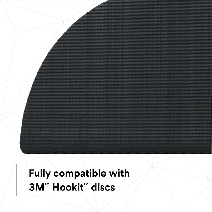 3M Hookit Half Round Pad 05792, 6 in, Medium Density Foam