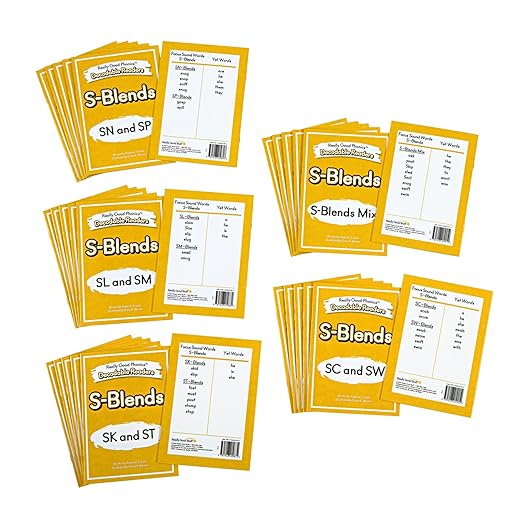 Really Good Phonics Decodable Readers, CVC and S-Blends Book Set, Learning Activities for Kids, Homeschool & Classroom Must Haves