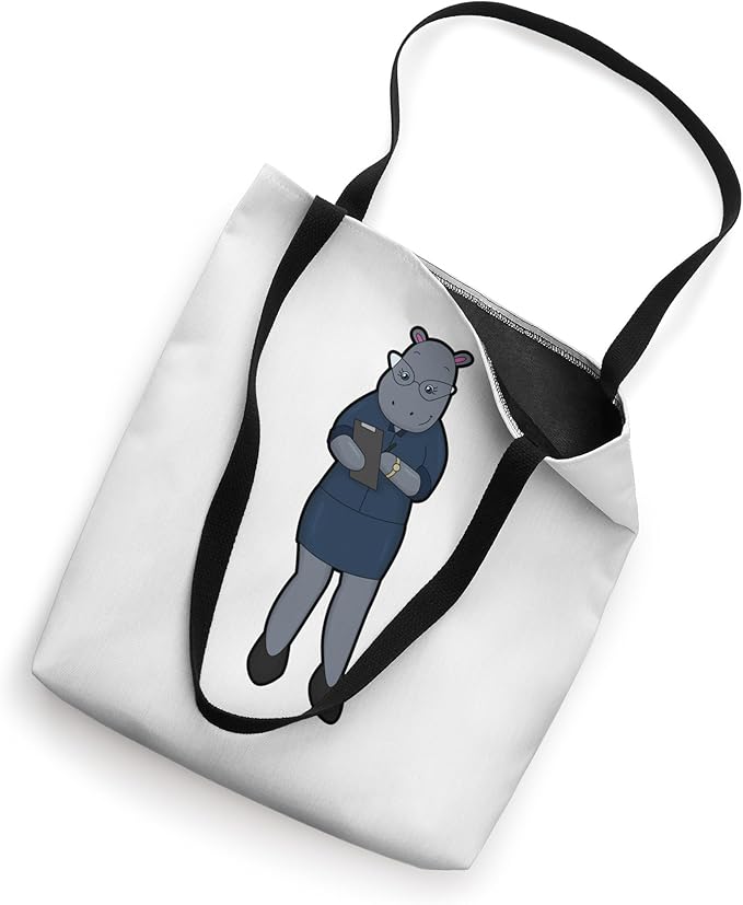 Hippo Secretary Clipboard Office Tote Bag