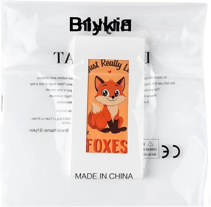 B1ykin Cute Sticky Notes Set - I Just Really Like Foxes Self-Stick Notes Pad, 550 Sheets Writing Memo Pages Sticky Notepad for Teacher Appreciation Gifts, School Office Party Supplies (Adorable Foxes)