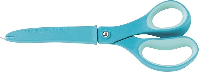 Fiskars 8 Inch Softgrip Non-stick Multipurpose Scissors with Sheath, Color Received May Vary (169920-1001)