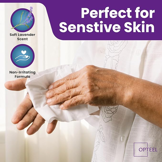 Adult Wet Wipes Lavender Scented – Soft Disposable Washcloths for Incontinence & Personal Hygiene 720 Count