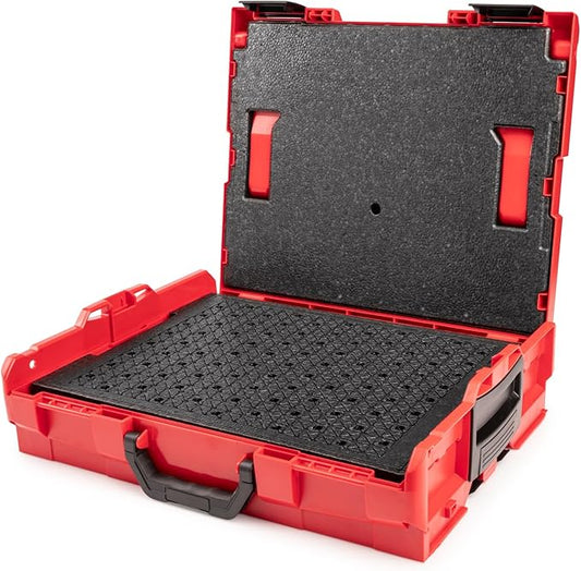 TEKTON Shallow Stacking Tool Box (L-BOXX 1) with Customizable Foam (4 Sheets) and Lid Insert | OLB91004