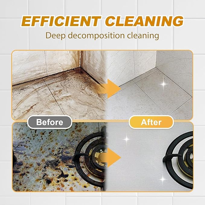 Grease Remover,Heavy Oil Stain Cleaner Kitchen,Clean Up Kitchen Oil Stains, 2025 Upgrade Cleaner Spray Degreaser Cleaner, Grease Remover for Pot, Stoves and Range Hoods (1)