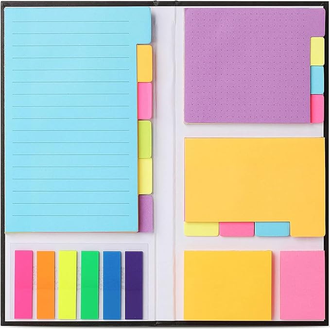 Sticky Notes Set, Tabs, 410 Pack, Divider, School Supplies, Office Supplies, Planner CEO, Sticky Note Dividers Tabs, Book Notes, Bible Sticky Notes