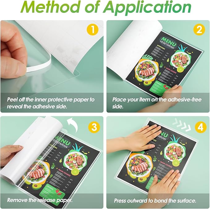 KTRIO 10 Pack Self Sealing Laminating Sheets 8.5 x 11, 10 Mil Thick Self Adhesive Laminating Pouches, Clear Lamination Sheets, 9 x 11.5 Laminate Sheets, No Laminator Machine Needed, No Heat, Office