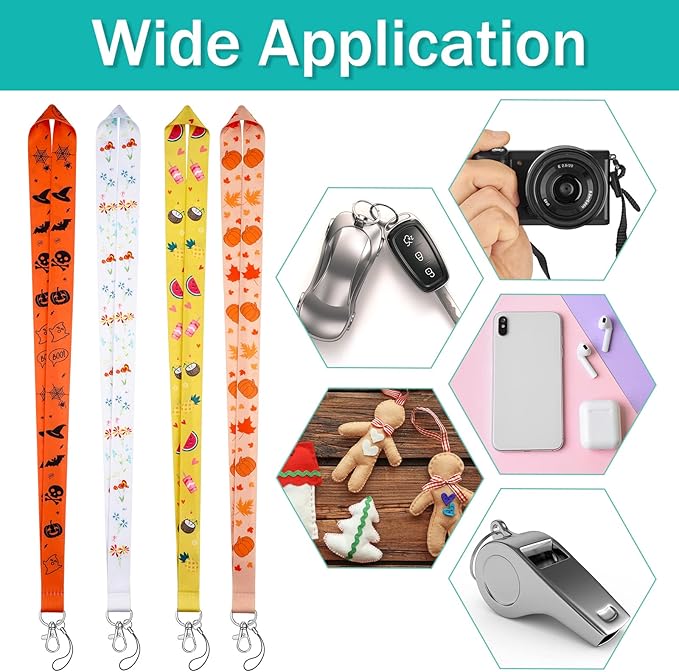 Marspark 14 Pcs Seasonal Holiday Lanyards for ID Badges St. Patrick's Day Lanyards Keychains Bulk for Spring Teacher Gifts St. Patrick's Day Easter Summer Office Supplies