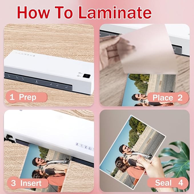 100Pack Legal Size Laminating Sheets 4Mil-8.5"x14" (9x14.5) Laminating Pouches No Bubble Thermal Laminating Sheets for Documents, Menus, Certificates & School/Office Use