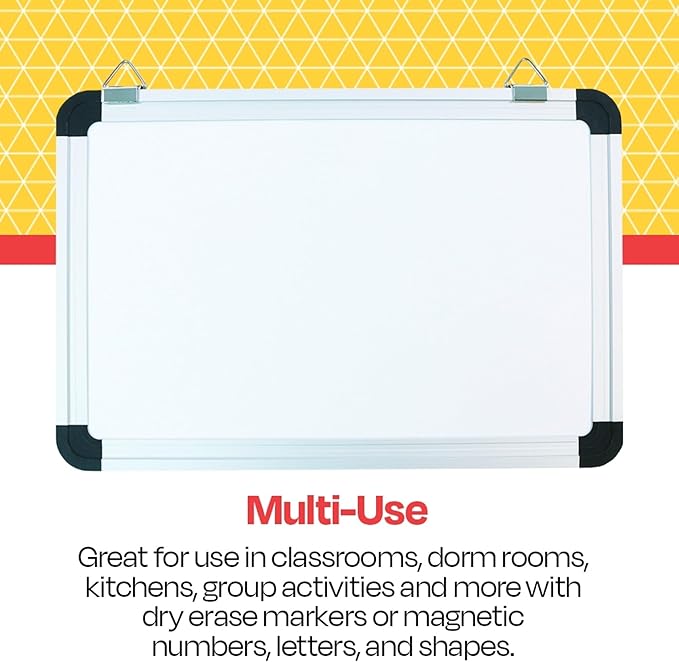 School Smart Dry-Erase Board, 8 x 12 Inches, Each