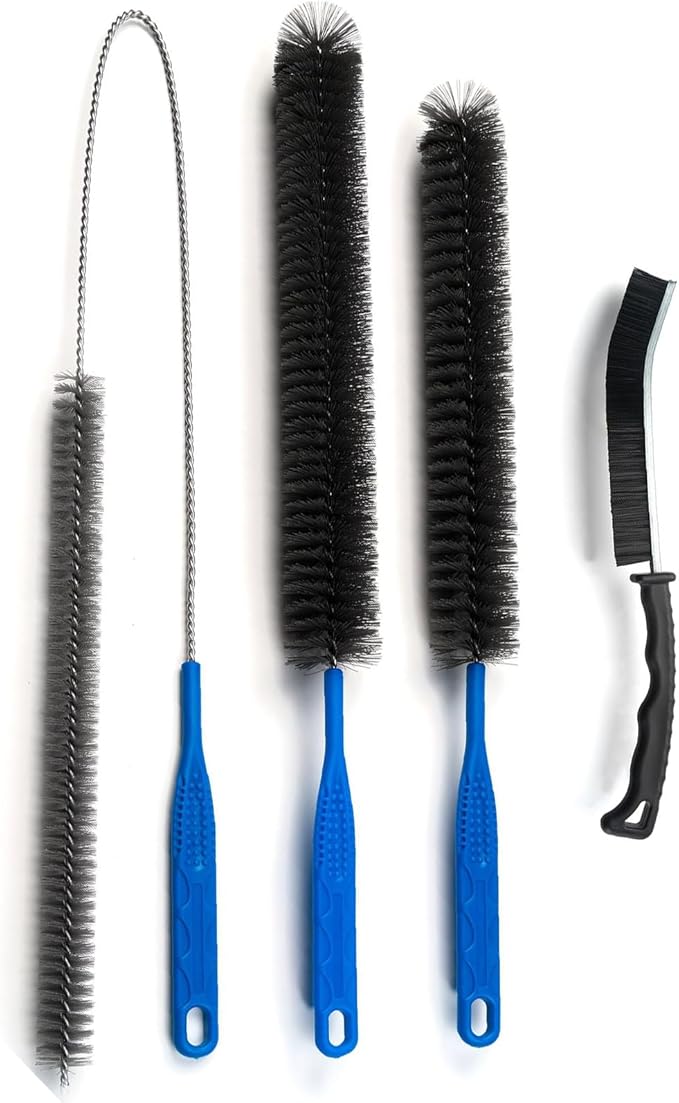 Dryer Vent Cleaner Brush Kit, Stainless Steel Wire Shaft for Refrigerator Coil, Clothes Trap, Duct, Crevice and Home Washer Cleaning