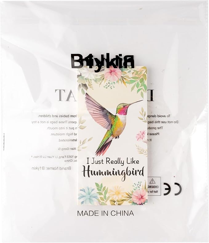 B1ykin Cute Sticky Notes Set - I Just Really Like Hummingbird Self-Stick Notes Pad, 550 Sheets Writing Memo Pages Sticky Notepad for Teacher Appreciation Gifts, School Office Supplies (Hummingbird)