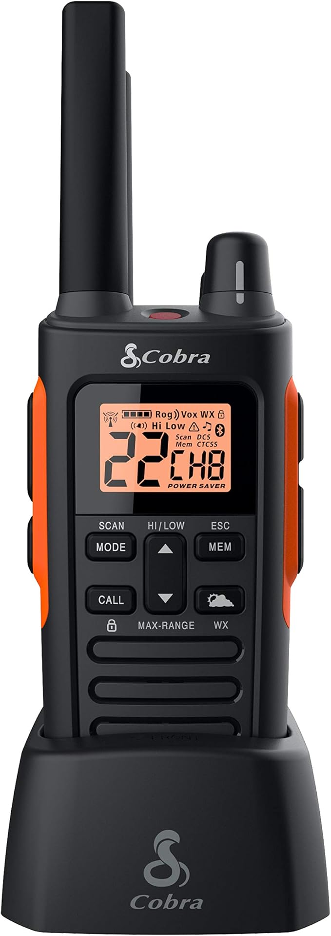 Cobra RX680 Waterproof Walkie Talkies (2-Pack) and Cobra GA-SV01 Surveillance Headset