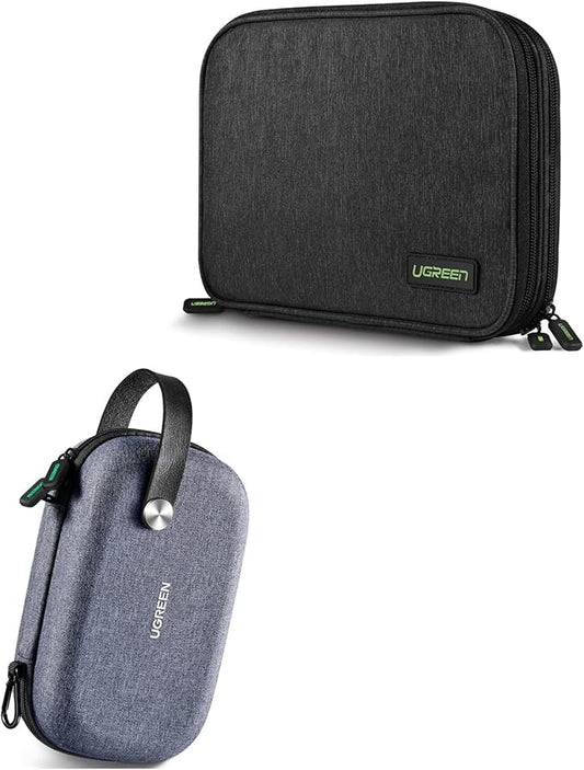 UGREEN Electronics Cable Organizer Bundle with Travel Case