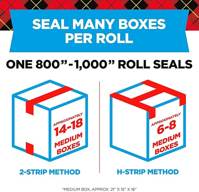 Scotch Heavy Duty Packing Tape with Dispenser 1.88 Inch X 800 Inch