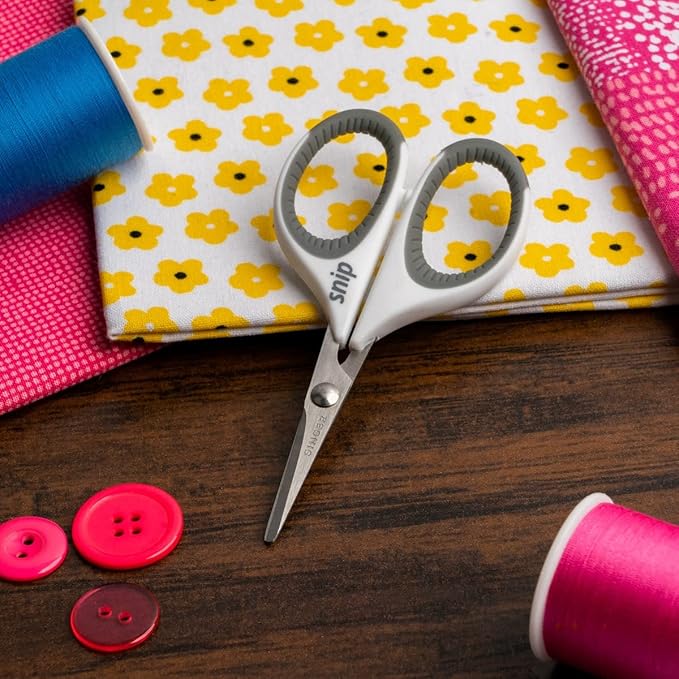 Singer Comfort Grip Craft Scissors 4"-Grey