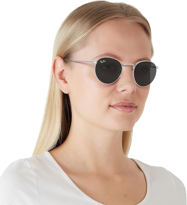 Ray-Ban Unisex Rb3447 Round Metal Round Sunglasses