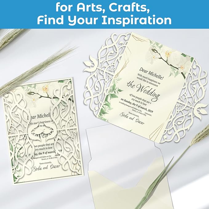 Ohuhu Cream-Colored Cardstock Paper, 100 Sheets - 8.5" x 11" Heavyweight 80 lb/216 gsm Card Stock for Crafts and DIY Card Making