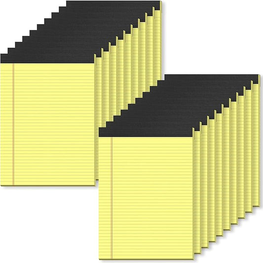 Yellow Legal Pads 8.5 x 11 College Ruled - 20 Pack Yellow Paper Tablets 8 1/2 x 11 Note Pads - Perforated Yellow Pads 8.5 x 11 Double-Size Printing Notepad 30 Sheets Each Note Pad for Office School