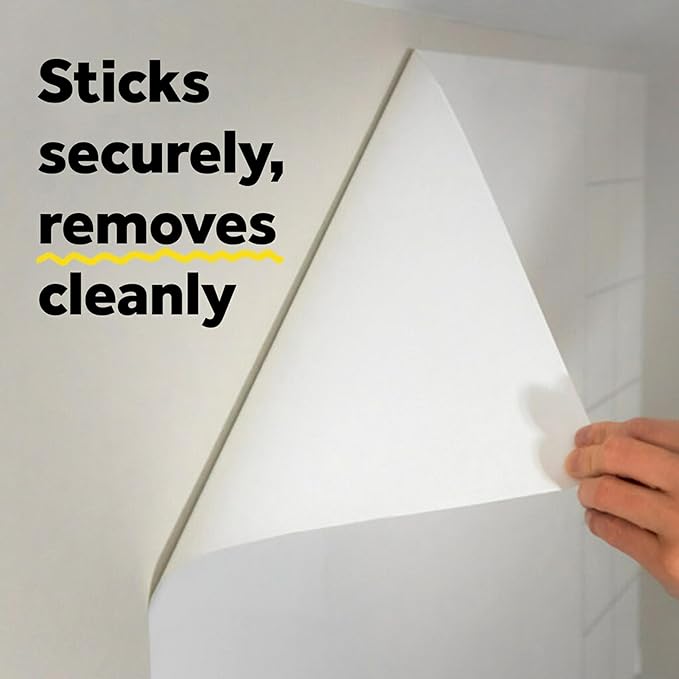 Post-it Dry Erase Sheets, 7 in x 11.3 in, 24 Sheets, Sticks Securely and Removes Cleanly