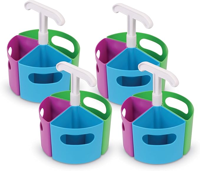Learning Resources Create-a-Space Storage Center Mini Bundle, Home School Accessories, Fits 3oz Hand Sanitizer Bottles, Teacher Organizer, Classroom Craft Portable Activities