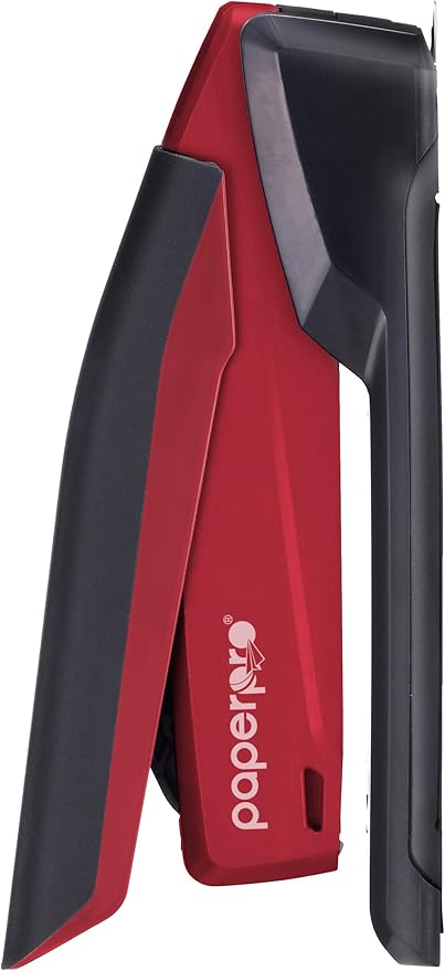 Bostitch Office Executive 3 in 1 Stapler,Includes 210 Staples and Integrated Staple Remover,One Finger Stapling,No Effort,20 Sheet Capacity,Spring Powered Stapler,Red,(Pack of 10)