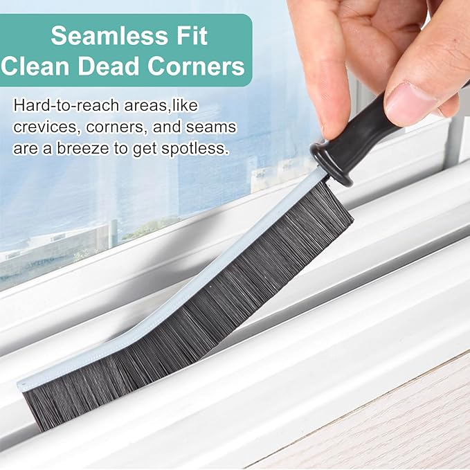 Crevice Cleaning Brush，Hard-Bristled Grout Brush，2024 New Multifunctional Gap Cleaning Brush Tool，Dead Corners Brushes for Bathroom Kitchen Tiles Window Door Slots，5pcs