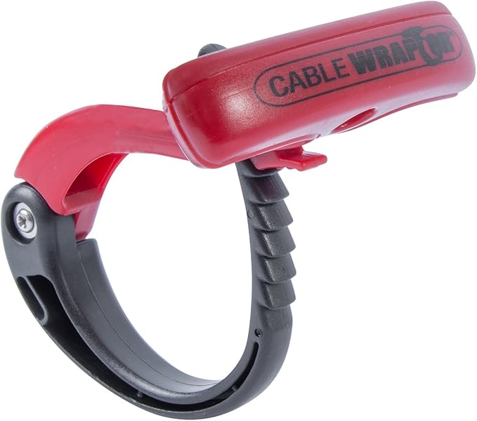 Gardner Bender CW-T3RR25 Large Cable Wraptor for Cord/Cable/Rope Organizer, Strong Locking Design, Reusable 3 inch. Bundle Dia., Easy Release & T-Handle for comfort carry, Black