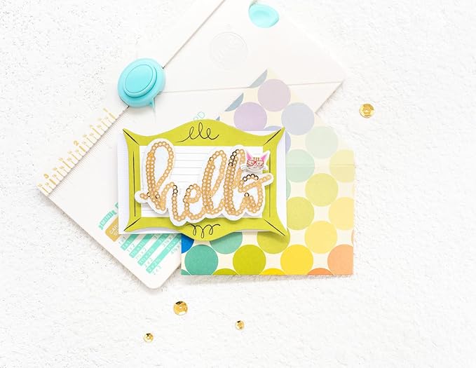 We R Memory Keepers Mini Envelope Punch Board, Scoring Tool, Corner Punch, Measuring Guide, Envelopes for Party Invitations, Graduation, Birthday Cards, Party Decorations, Office Handouts, and More