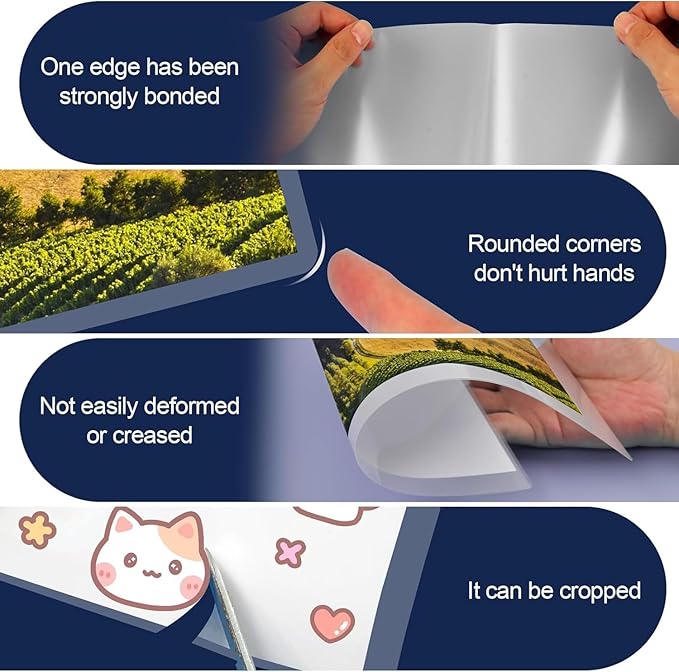 200 PCS Laminating Sheets 9”x11.5”, Thermal Laminating Pouches, 3mil Plastic Paper Laminate Sheets, Laminator Sheets Plasticized Craft Office and School Supplies, Lamination Sheets for 8.5”x11” Paper