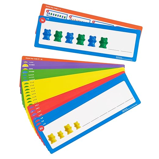 Excellerations Counting Bear Pattern Cards - Set of 25 (Item # BEARPAT)