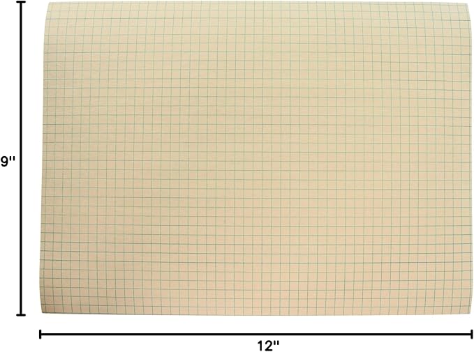School Smart Graph Paper, 1/4 Inch Rule, 9 x 12 Inches, Manila, Pack of 500