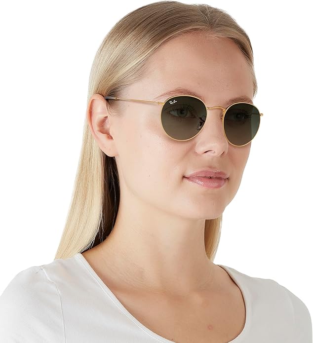 Ray-Ban Unisex Rb3447 Round Metal Round Sunglasses