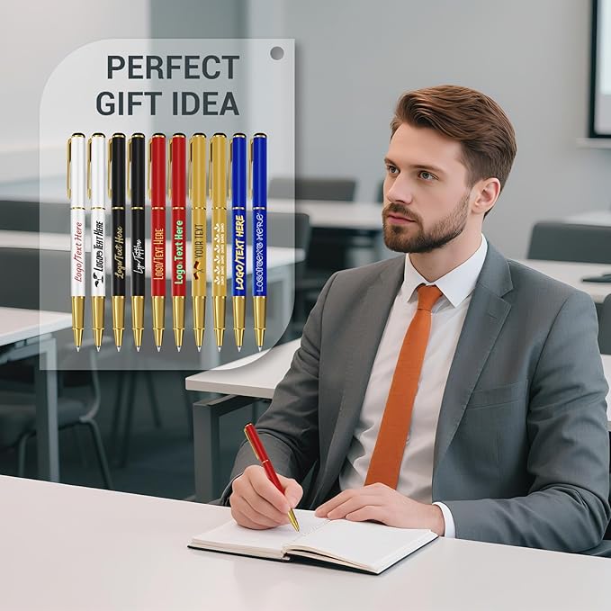 Customizable Notebook with Pen- Personalized Notebook Bulk Cover with Any Design - A6/A5 192 Lined Pages Journaling Notebooks for Work School Business Church
