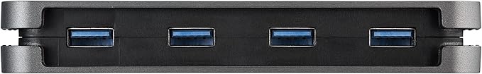 StarTech.com 4 Port USB 3.0 Hub - USB-A to 4X USB-A - SuperSpeed 5Gbps Portable USB 3.1 Gen 1 Type-A Hub - USB Bus Powered - Laptop/Desktop USB Hub with Long Cable 11" & Cable Management (HB30AM4AB)