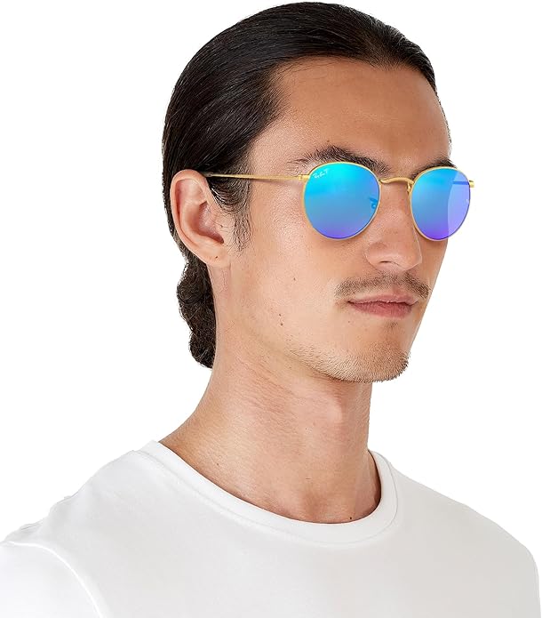 Ray-Ban Unisex Rb3447 Round Metal Round Sunglasses