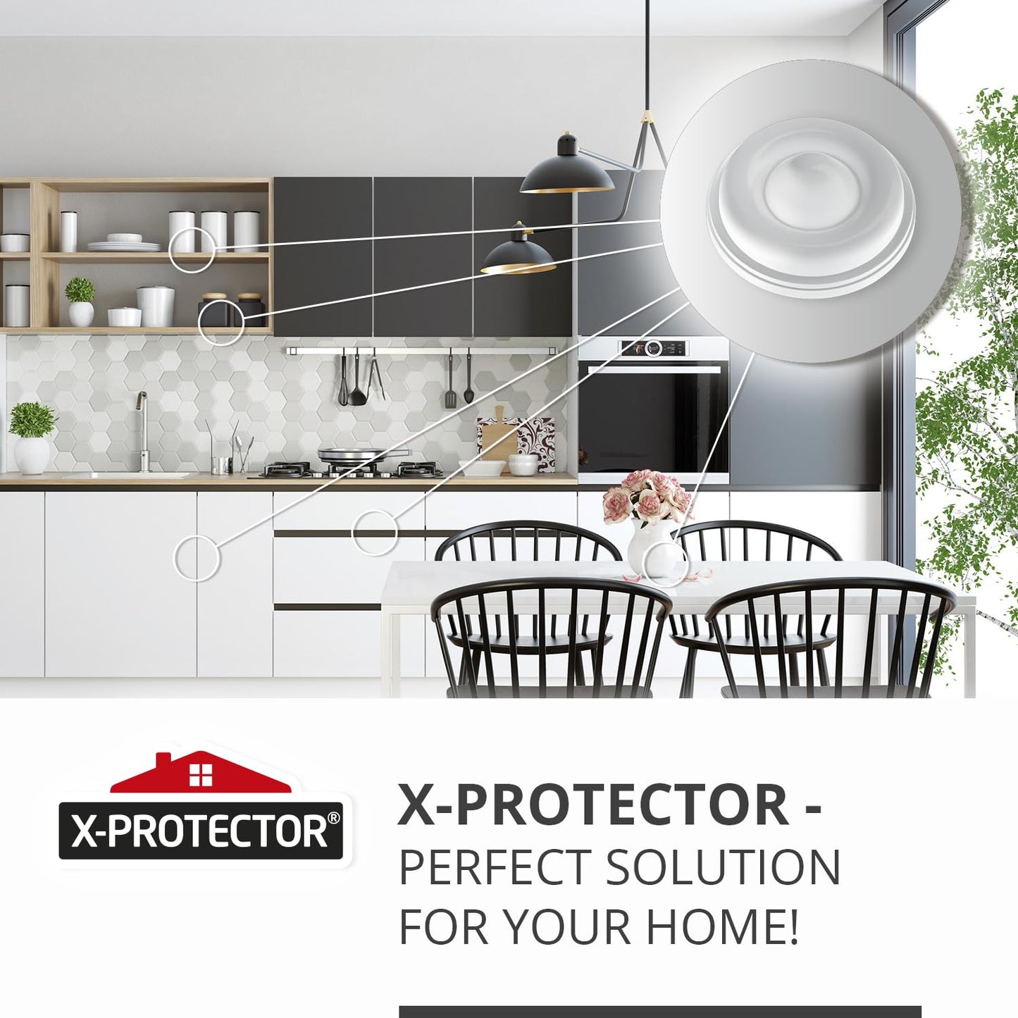 X-Protector Cabinet Door Bumpers 128 PCS – 1/2" Silicone Clear Bumpers – Ideal Cabinet Bumpers – Self-Adhesive Thick Door Silencer – Bumper Pads to Protect Glass & Other Surfaces!
