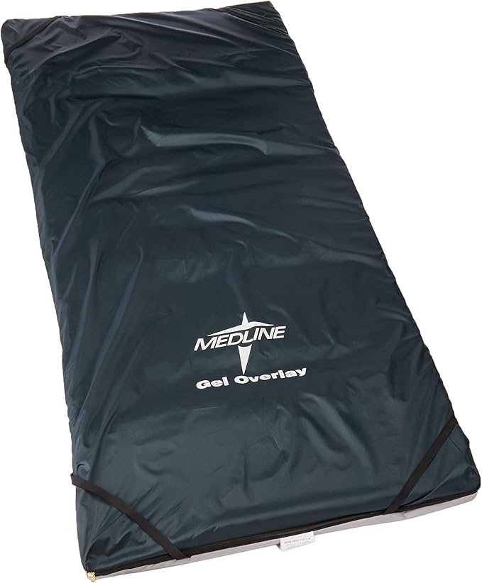 Medline Standard Gel Foam Overlay, 34" x 76" x 3"