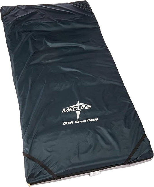 Medline Standard Gel Foam Overlay, 34" x 76" x 3"