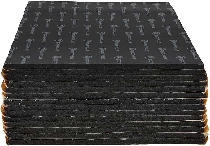 Rockville RockMat Pro 15 (15 Sq Ft) 3-in-1 Car Sound Deadener Mat – Foam/Rubber/Aluminum Layered Insulation for Audio Soundproofing, Easy Install, Reduces Vibration & Road Noise