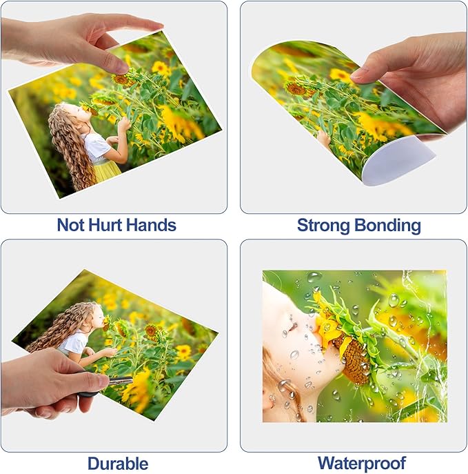 Cindeer 400 Pack 5.8 x 7.4 Inch Thermal Laminating Pouches Back to School 3 Mil Clear Laminating Sheets Plastic Paper Hot Glossy Laminator Pouches School Office Supplies for Letter Photo Card ID Badge